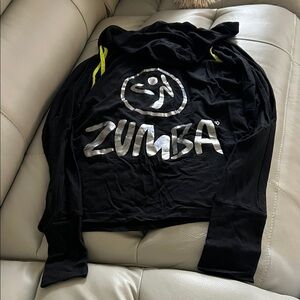 Zumba Fitness Black and Silver Logo Long Sleeve Tee